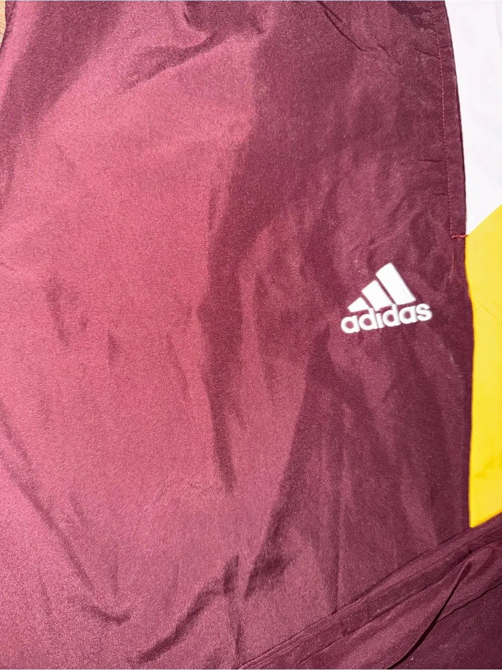 Arizona State ASU Sun Devils adidas NCAA wide leg track pants maroon mens 2XL